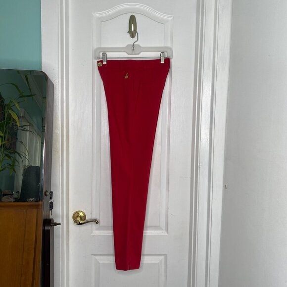 NWT - Lilly Pulitzer Malbec Red Ana High Rise Pant #017387, Size 0 #359 - Picture 4 of 15